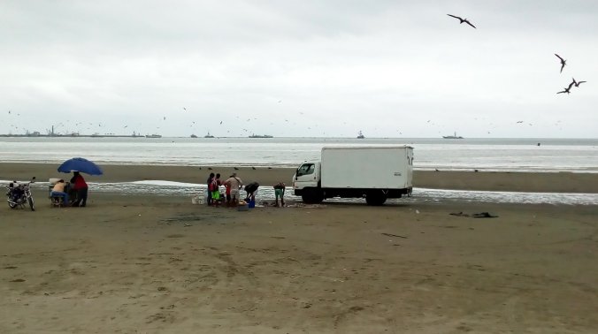 The beach in Manta